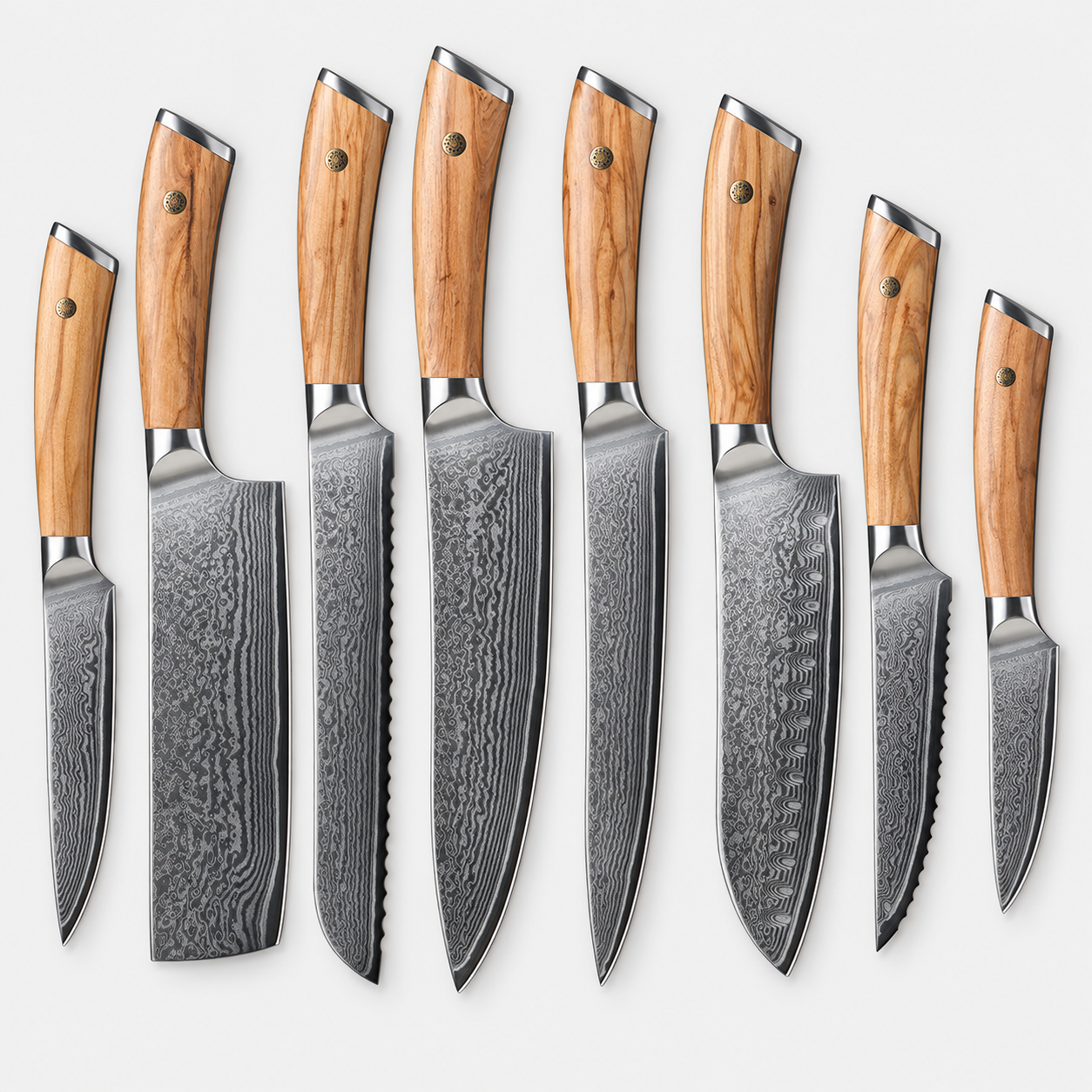 Ensemble des 8 couteaux Olivier
